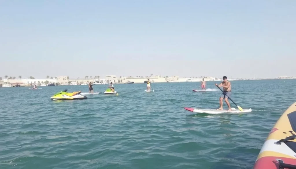 Watersports rentals in Al Khobar, including jet skiing and paddleboarding