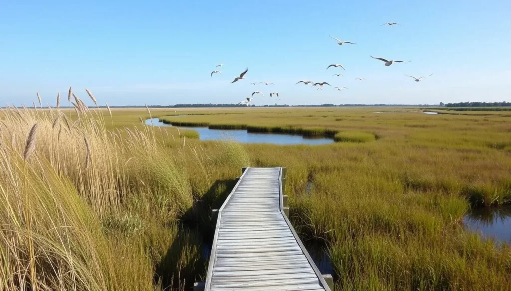 Wetlands and wildlife at Assawoman Wildlife Area near Millsboro