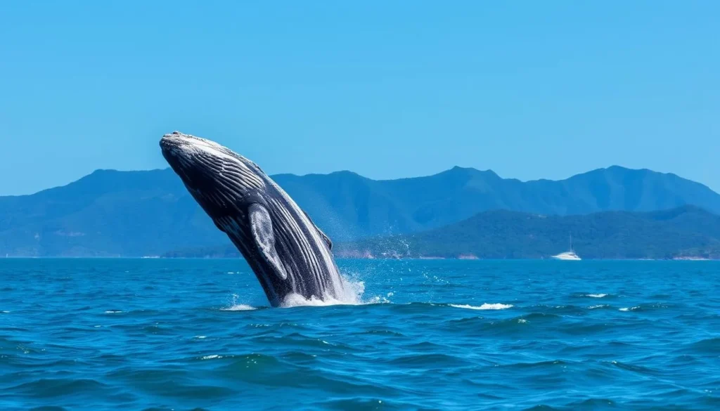 Whale watching off the coast of Principe island - seasonal wildlife viewing is among the best things to do in Sao Tome and Principe