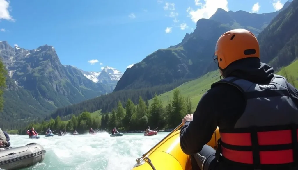 White water rafting in Chamonix White water rafting in Chamonix