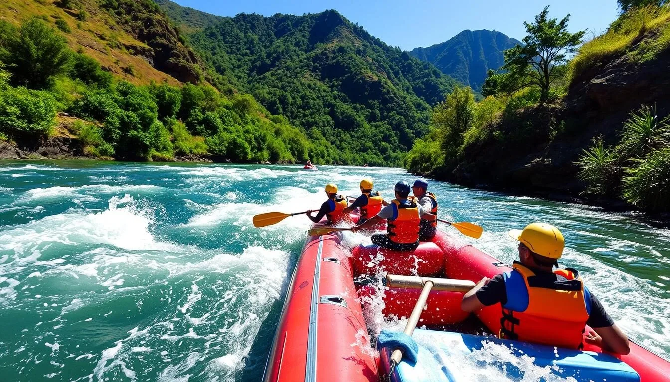 White water rafting on the Usutu River in Swaziland - thrilling adventure among Swaziland best things to do