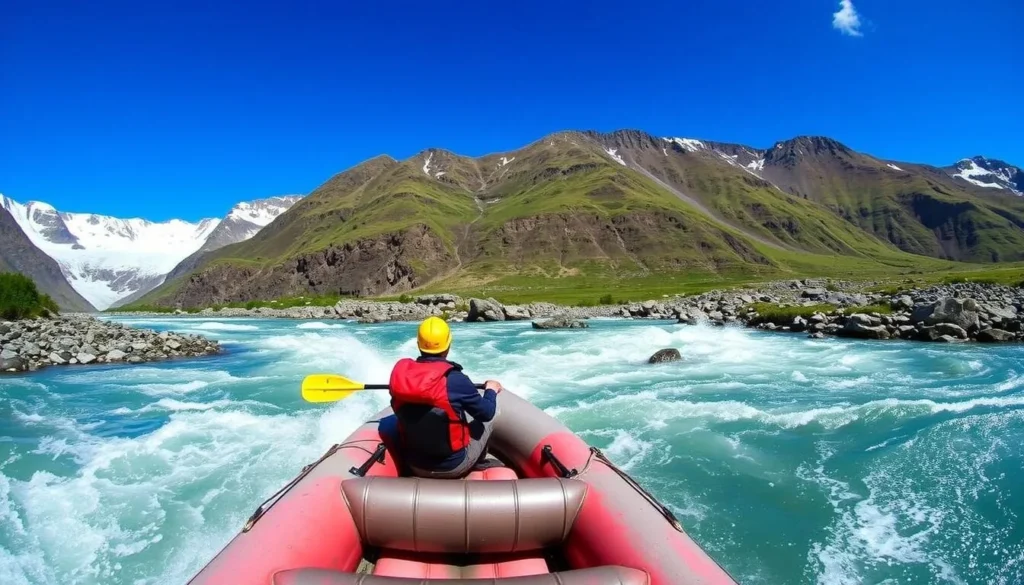 Whitewater rafting in Alaska