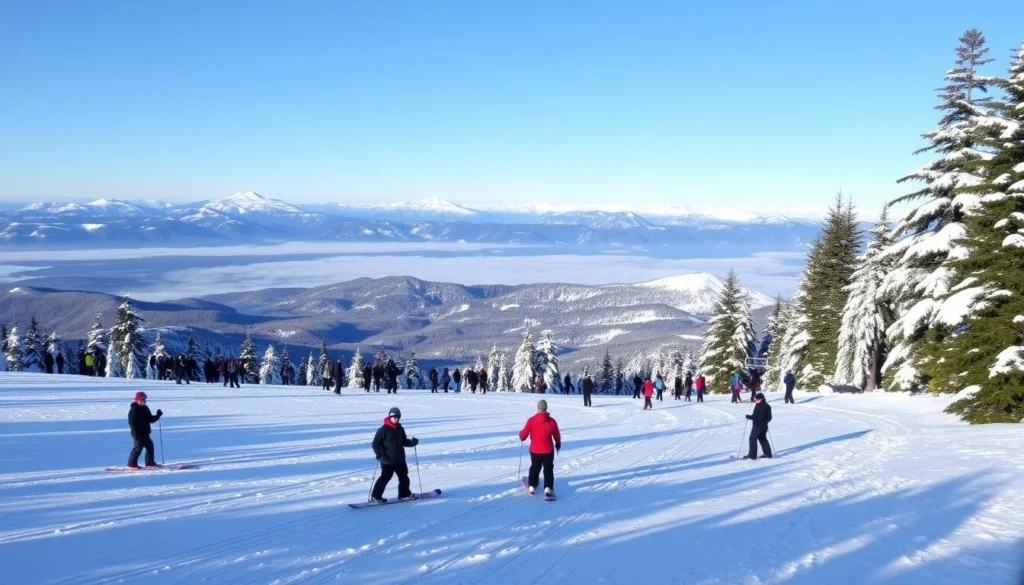 Winter recreation in Hurricane Ridge
