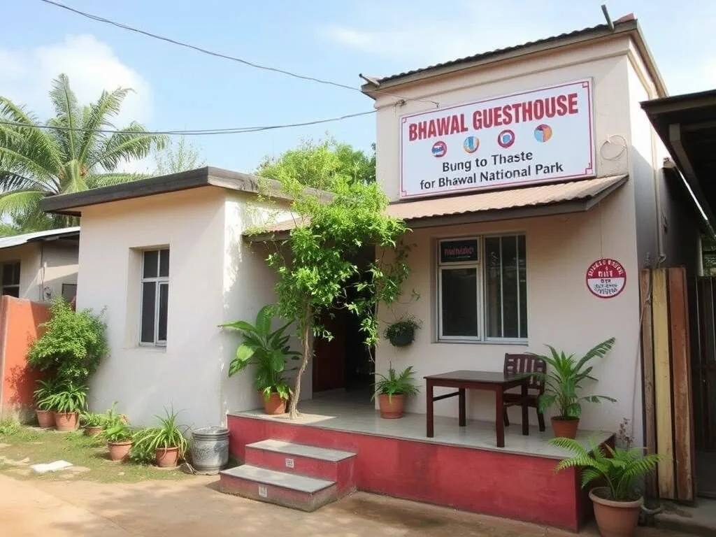A budget-friendly guesthouse near Bhawal National Park with basic amenities