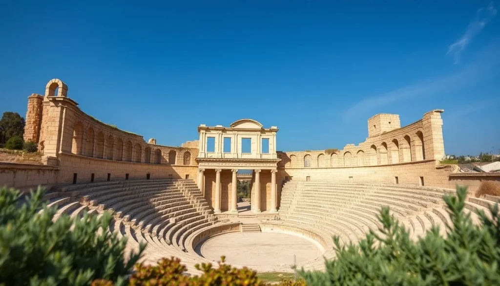 An image of Caesarea National Park's Roman theater