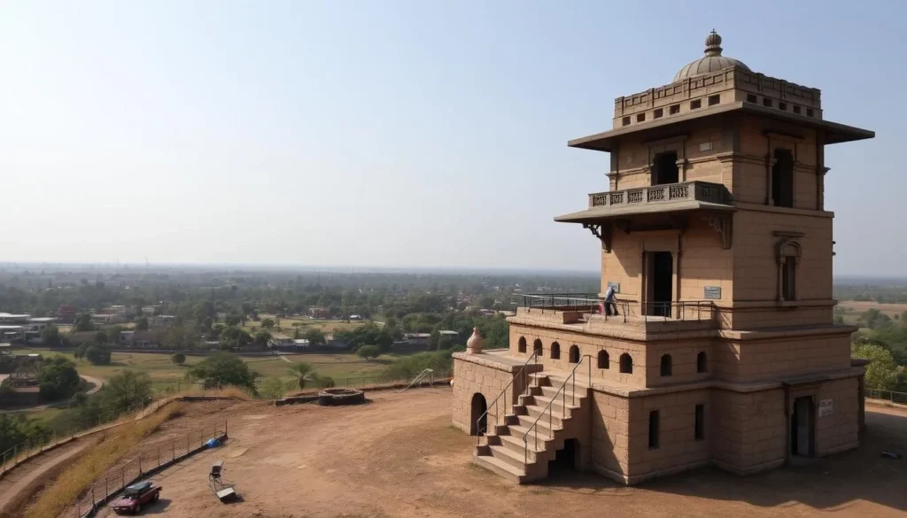 An image of Char Bhinti watchtower, Satara