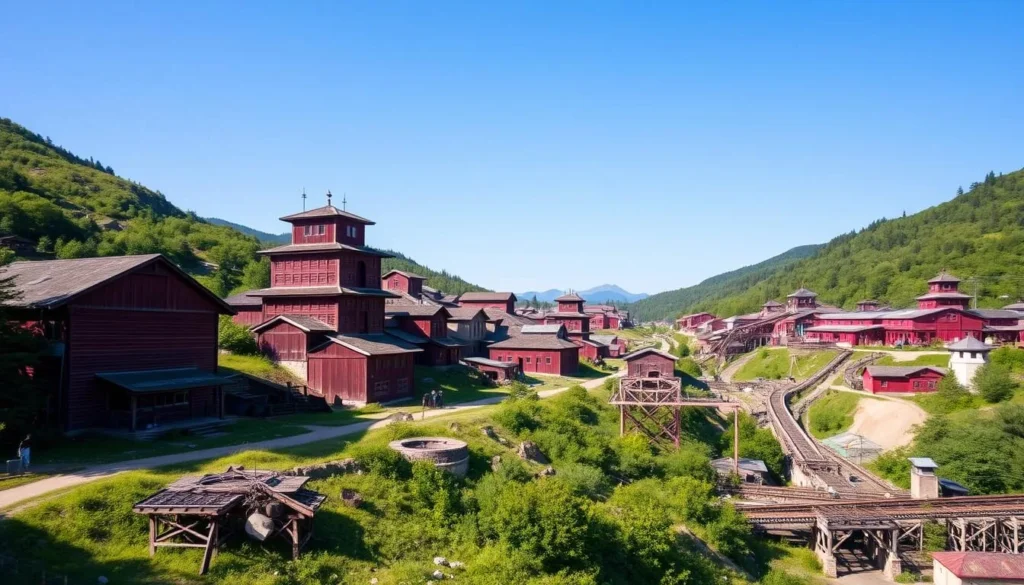 An image of Falun's historic mining landscape