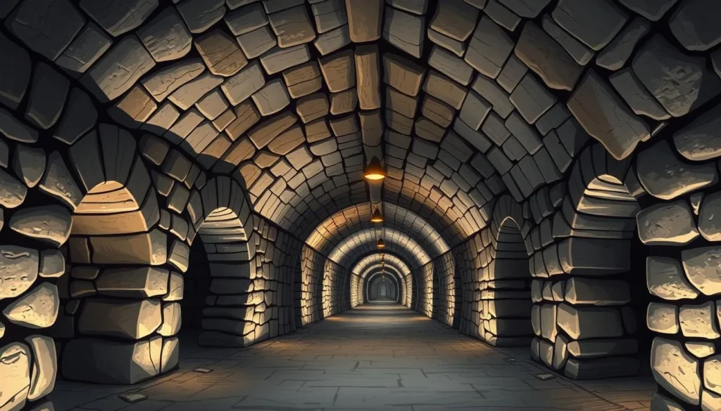 An image of Jihlava's underground tunnels