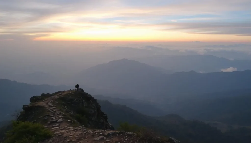 An image of Joychandi Pahar, showcasing its trekking trail and panoramic views