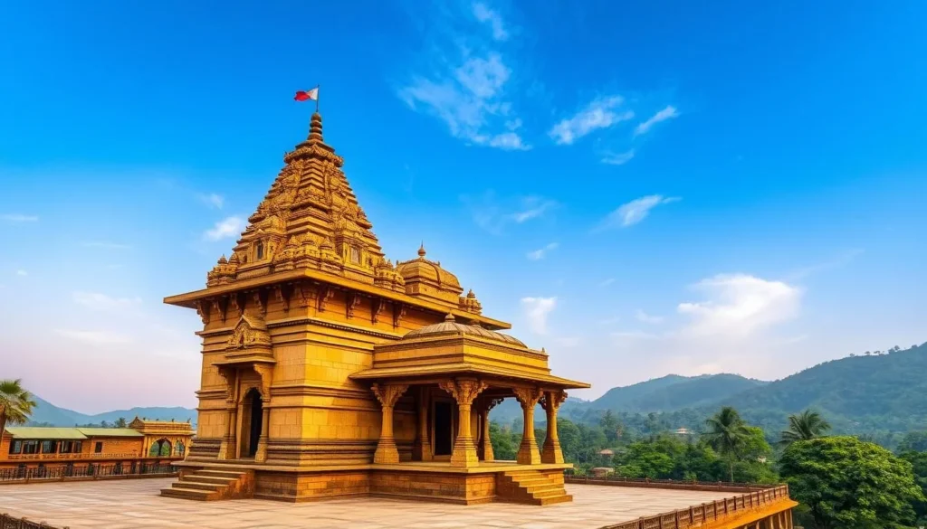 An image of Kalyaneshwari Temple, a 500-year-old shrine dedicated to Maa Kalyaneshwari, situated adjacent to Maithon Dam.
