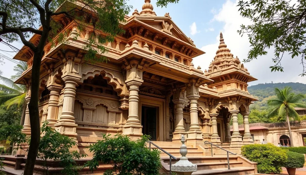 An image of Khereshwar Temple's intricate architecture and serene surroundings.