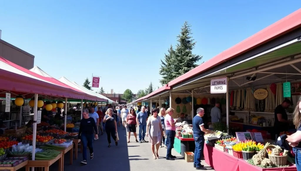 An image of Lethbridge's farmers' market