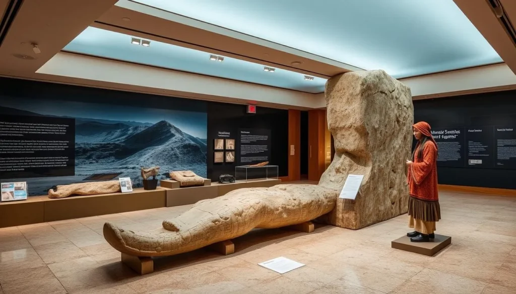 An image of Museo Santuarios Andinos with the Ice Maiden Juanita exhibit