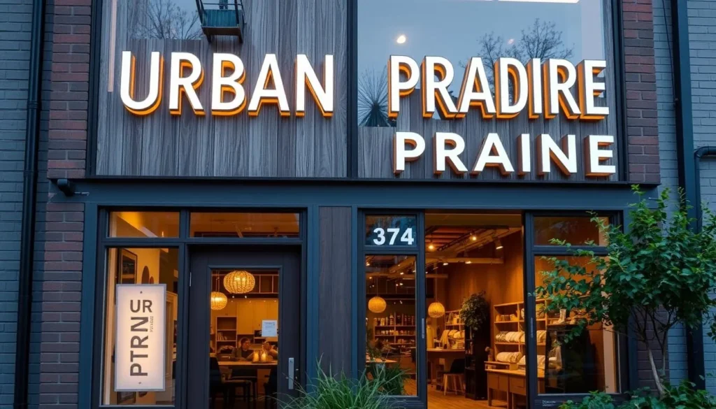 An image of Urban Prairie's storefront or interior