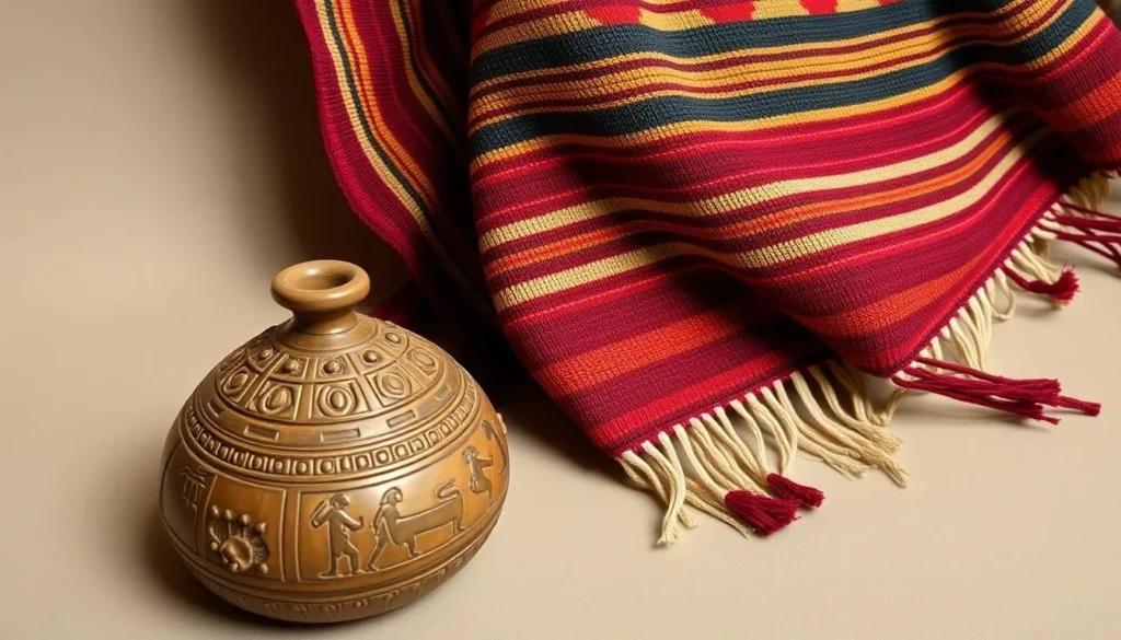 An image of a Muisca artifact or a traditional Muisca textile