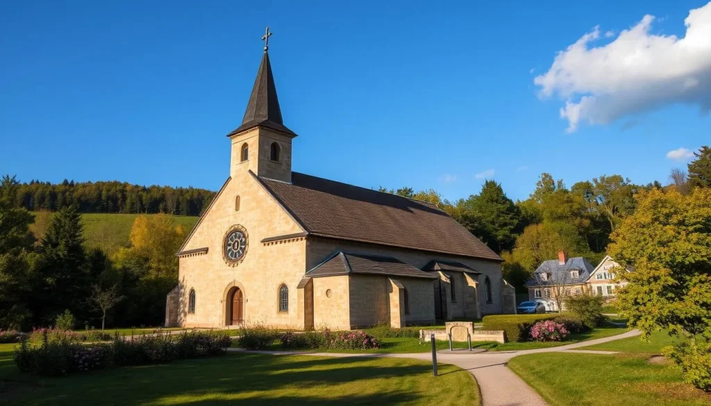 An image of a medieval church in Uppsala County