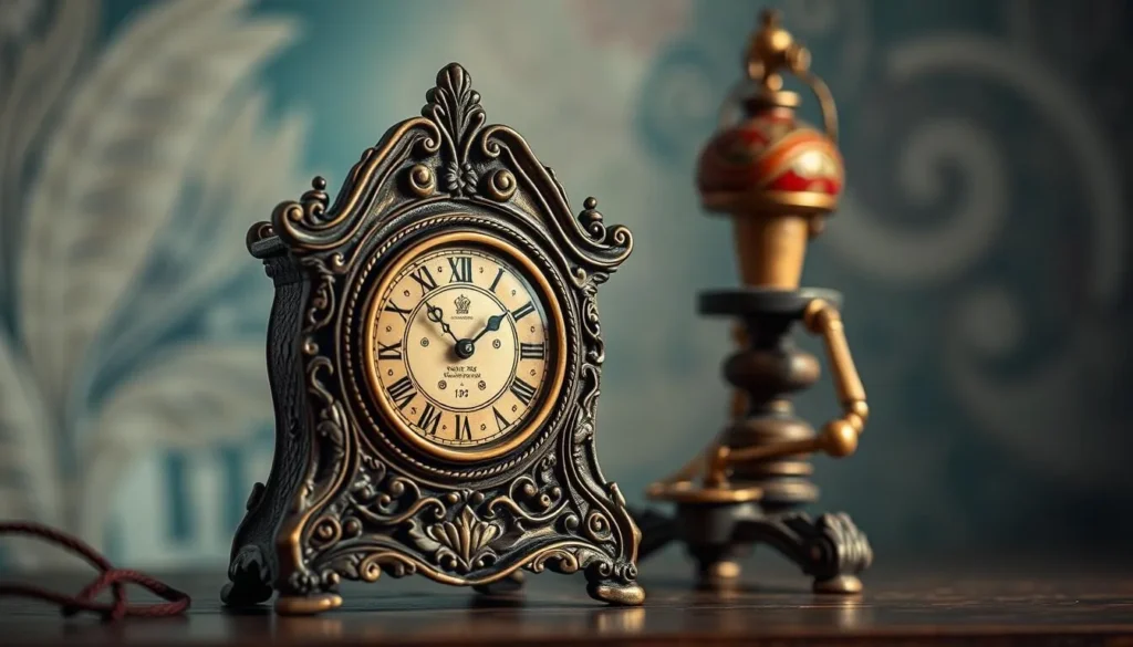 An image of a vintage collectible item, such as an antique clock or vintage toy.