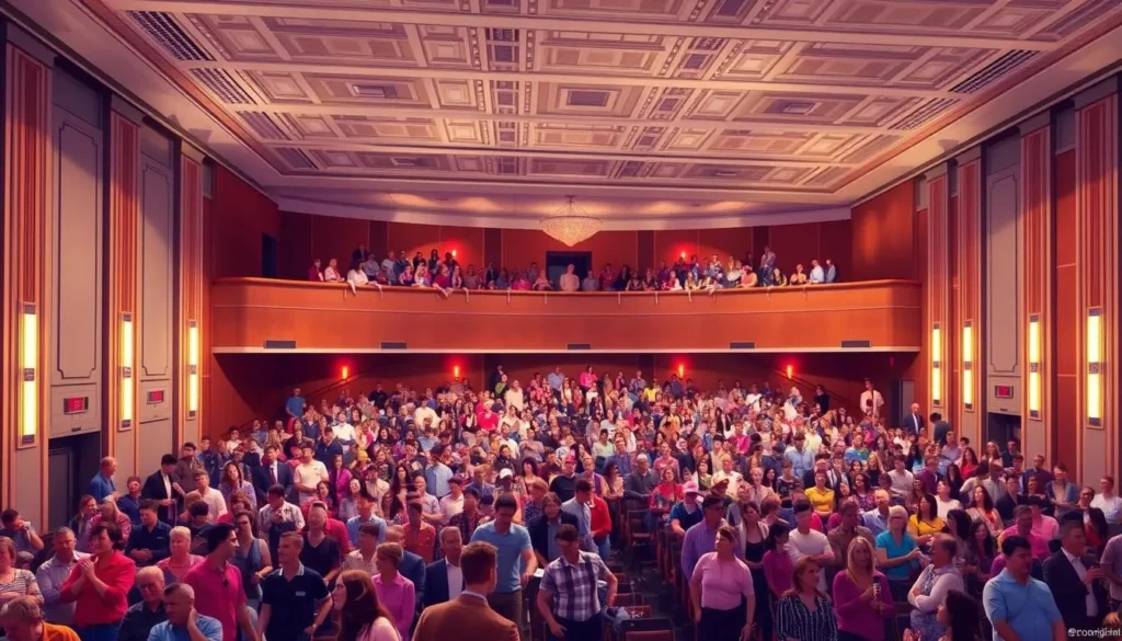 An image of the Broomfield Auditorium hosting an event or performance.