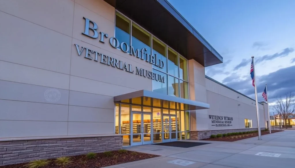 An image of the Broomfield Veterans Memorial Museum exterior or a notable exhibit.