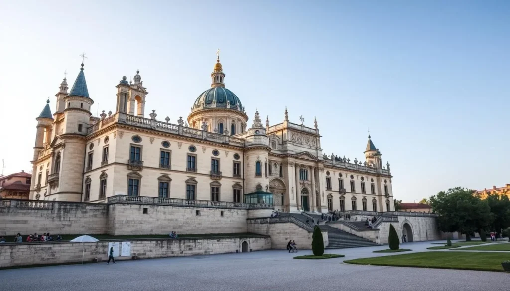An image of the Palace of the Popes in Avignon, showcasing its grandeur and historical significance.