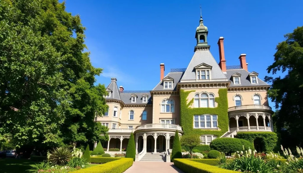 An image of the Phelps Mansion Museum, showcasing its Gilded Age architecture. An image of the Phelps Mansion Museum, showcasing its Gilded Age architecture.