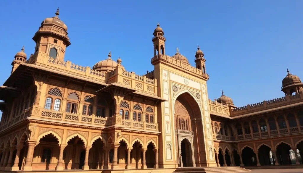 An image of the Rampur Raza Library building with its unique Indo-Islamic architectural design.