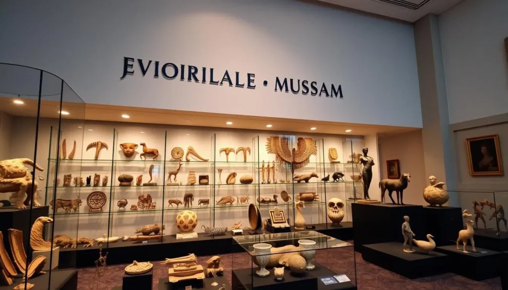 An image of the Victoria Jubilee Museum, showcasing its collection of ancient artifacts.