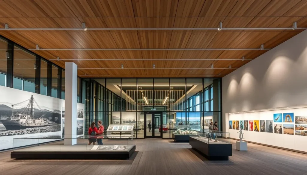 An image of the exterior or interior of the Norwegian Petroleum Museum