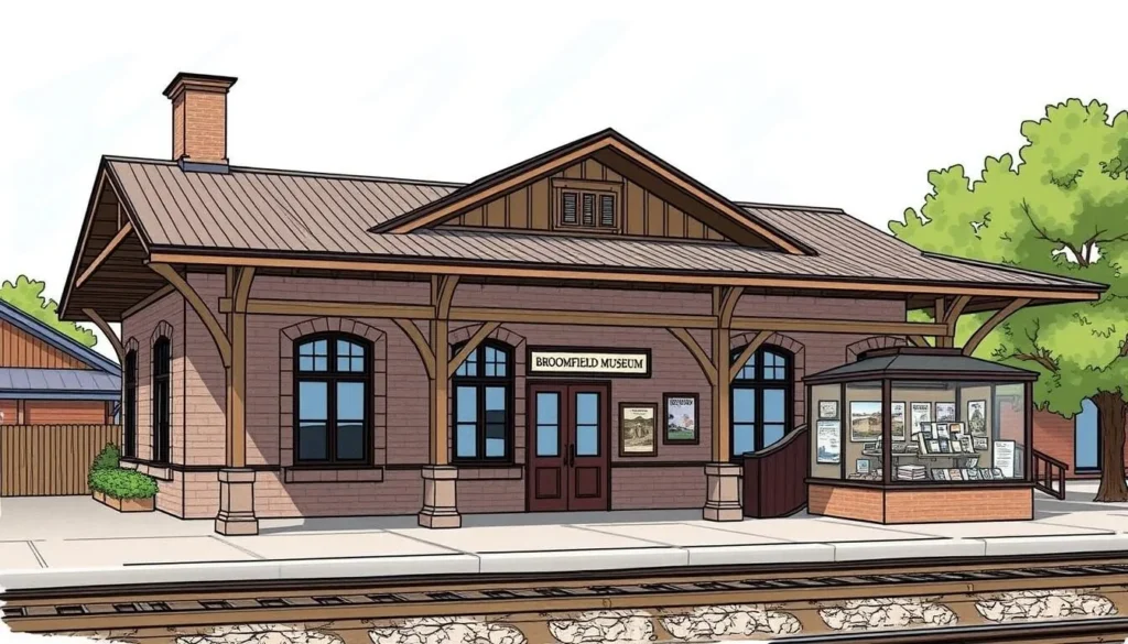 An image of the historic Broomfield Depot Museum or one of its exhibits showcasing Broomfield's history.
