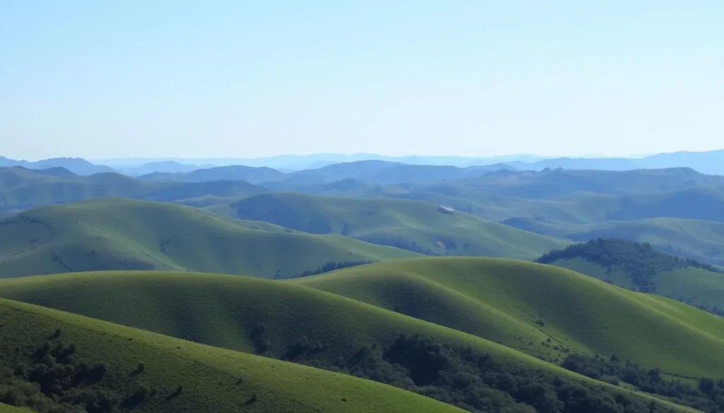 An image of the rolling hills of Drahanska vrchovina