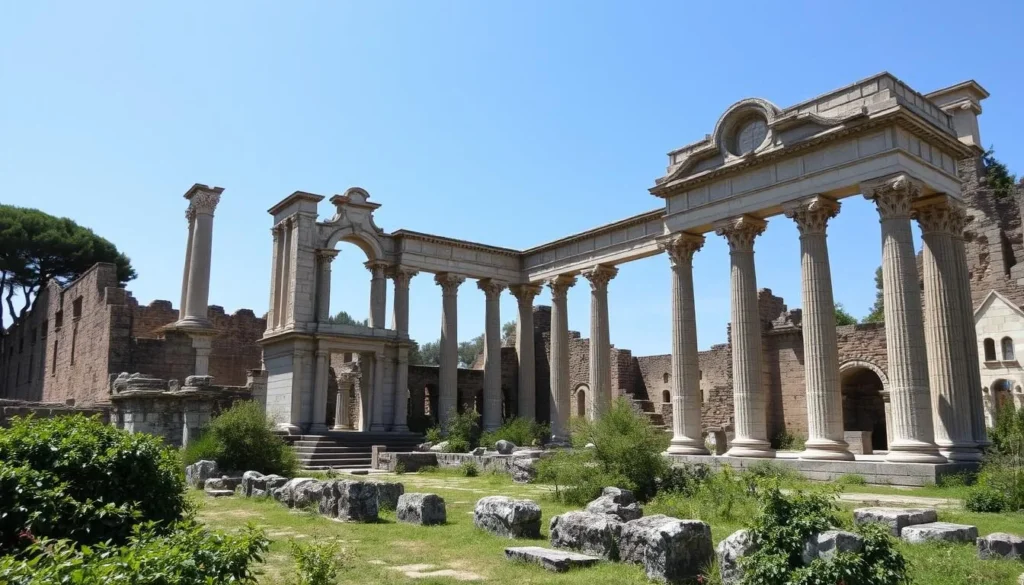 Ancient ruins with historical importance