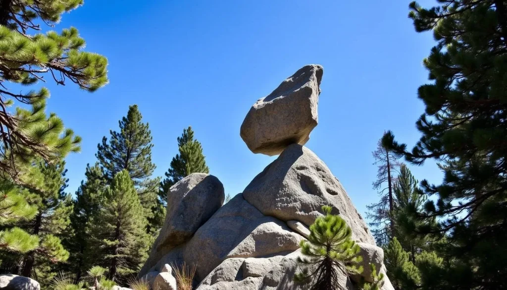 Balancing Rock formation at D.L. Bliss State Park near Rubicon Bay Balancing Rock formation at D.L. Bliss State Park near Rubicon Bay