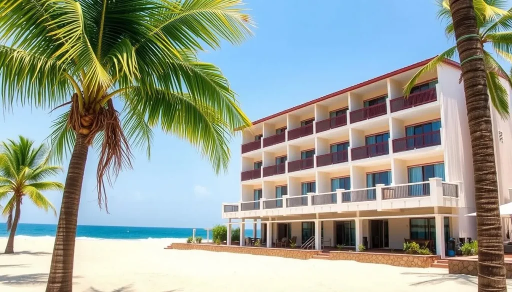 Beachfront hotel in Kuakata with comfortable rooms and views of the Bay of Bengal