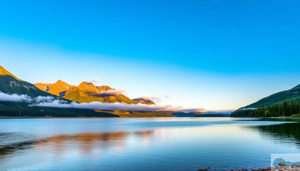 Cameron Lake in Waterton Lakes National Park