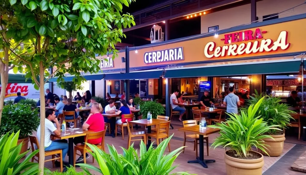 Cervejaria Feira's outdoor area