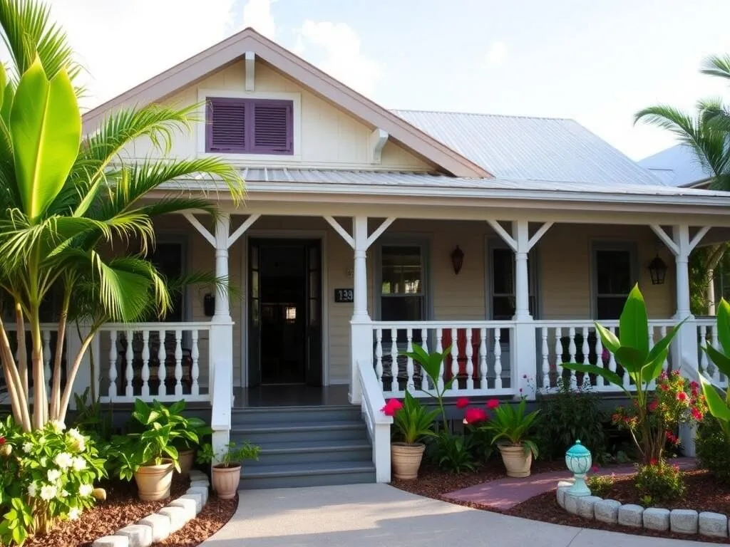 Charming bed and breakfast near Crocus Bay with tropical garden