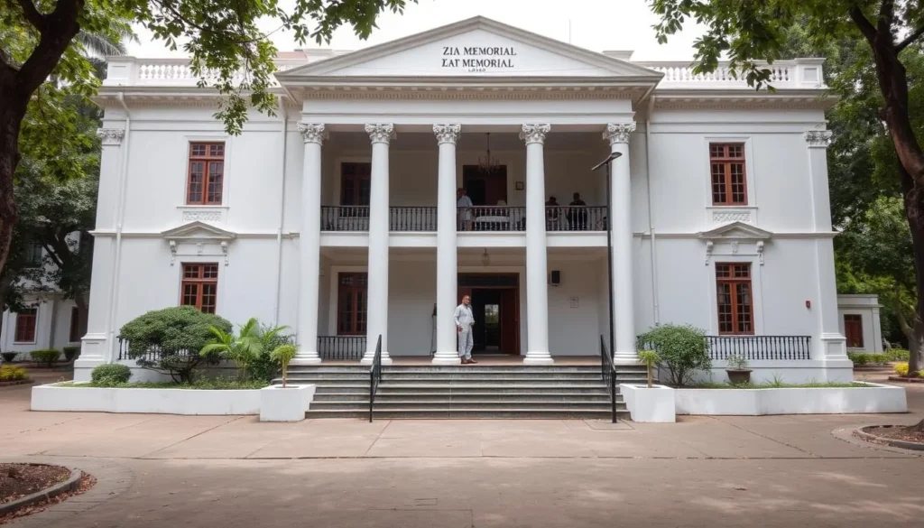 Colonial architecture of Zia Memorial Museum, formerly the Circuit House