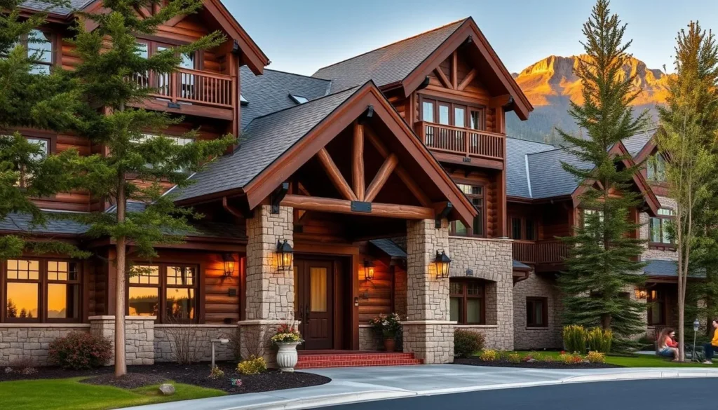 Cozy lodge-style accommodation in Sandpoint with mountain views Cozy lodge-style accommodation in Sandpoint with mountain views