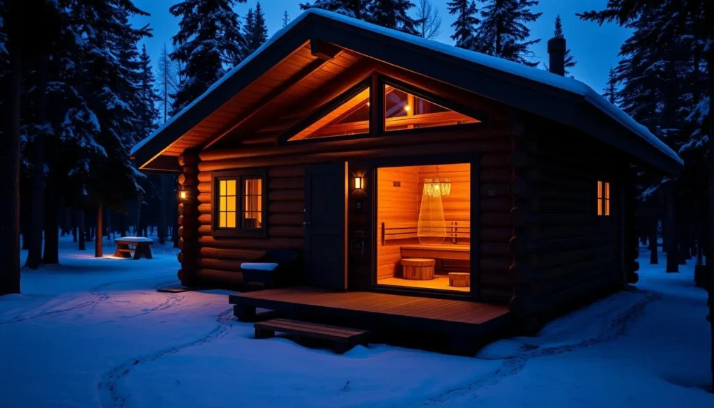 Cozy log cabin in Lapland with a private sauna