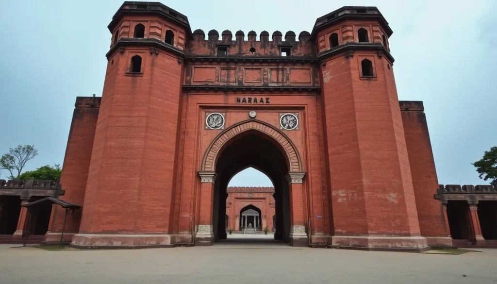 Dakhil Darwaza gateway in Gaur Bangladesh showing Islamic architectural elements