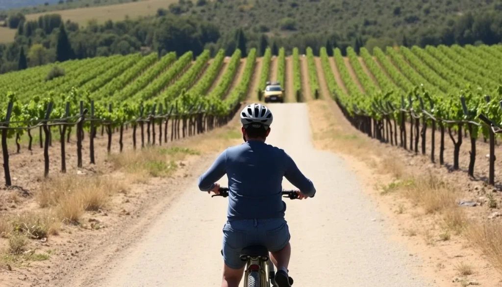 Discover Carmelo's vineyards on a bike