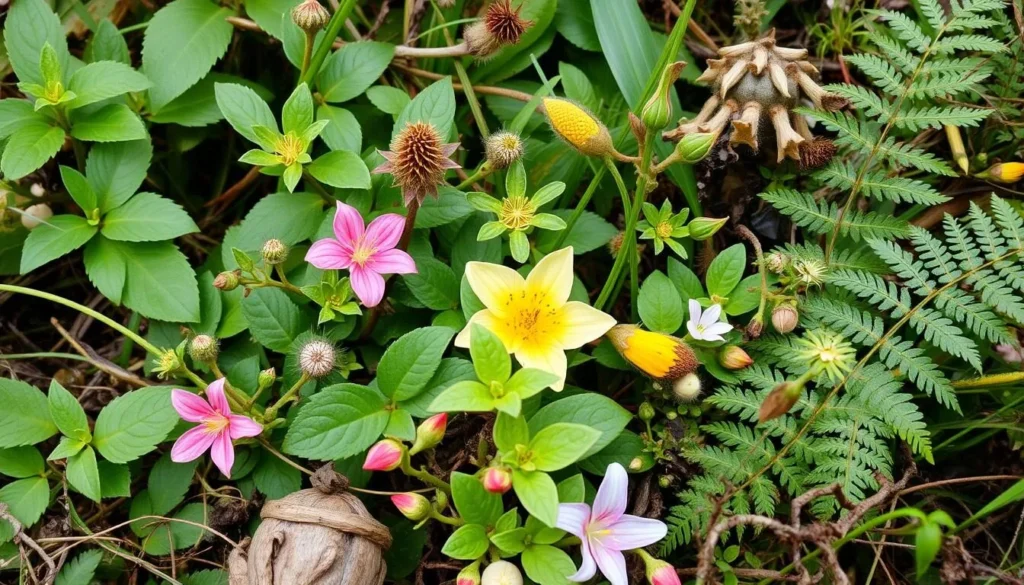 Diverse plant species in Kadigarh National Park showcasing its rich botanical diversity