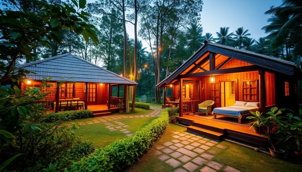 Eco-cottage accommodation near Hakaluki Haor with traditional architecture