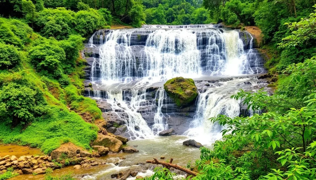 Experience the breathtaking Manimuthar Falls