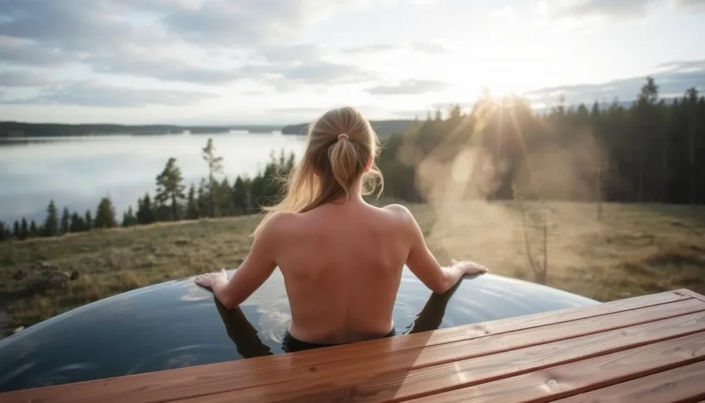 Experience the serene Finnish landscape at Järvisydän Hotel and Spa's Sauna World
