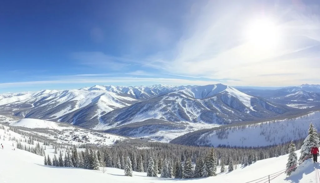 Explore Vail Mountain's vast ski resort terrain