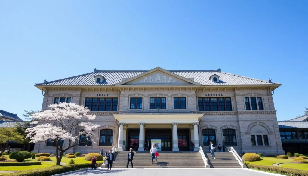 Exterior of Nara National Museum with Buddhist art collection Exterior of Nara National Museum with Buddhist art collection