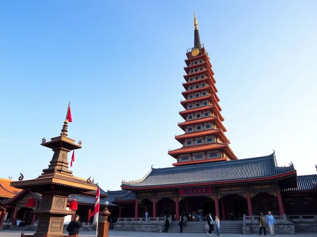 Famen Temple pagoda and Buddhist architecture