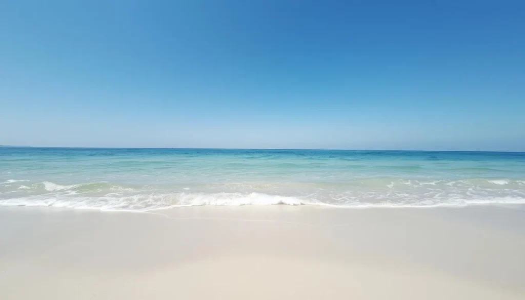 Fanateer Beach with clear waters and sandy shore