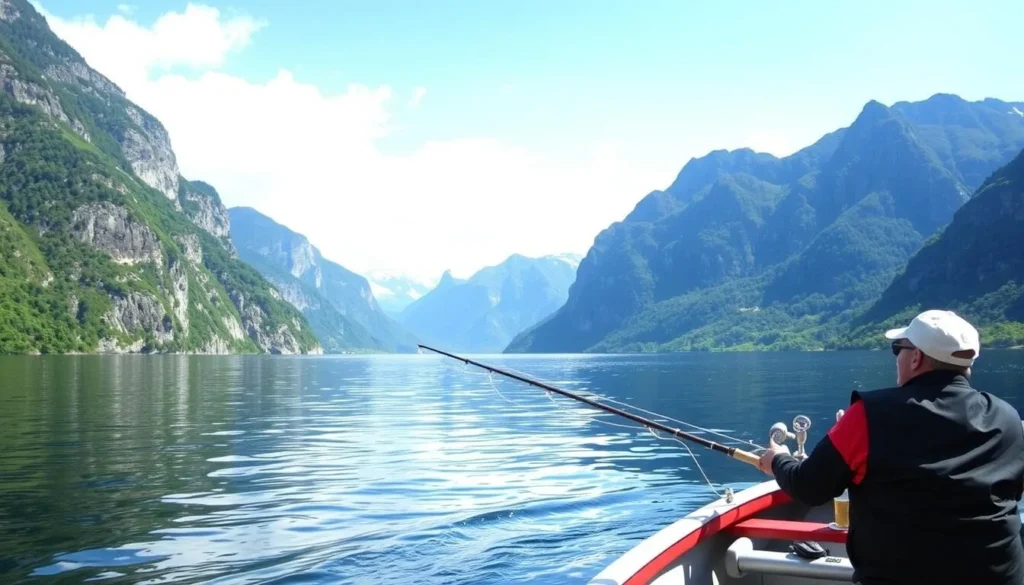 Fishing tour in the Borgundfjord, Norway
